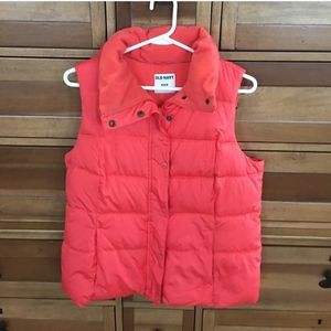 Coral Old Navy Puffer Vest